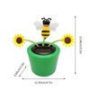 Solar Dancing Sunflower Toy Sunflower Solar Car Ornament Shaking Head Car Ornaments Solar Powered Car Toy Dashboard Decor
