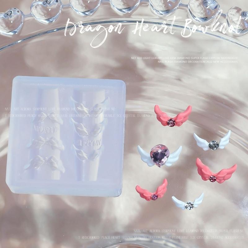 3D nail art Silikonová vyřezávaná forma Akrylové nástroje pro zdobení nehtů Forma na zdobení nehtů Forma na zdobení nehtů Forma na šperky z pryskyřice