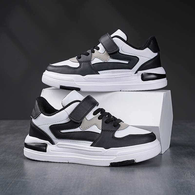 Boys Net Shoes Lightweight Breathable Non-slip Children's Shoes Boys Sports Little White Shoes Middle School Children Primary School Students Runnin