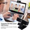 USB Webcam PC Computer Camera with Build-in Microphone Multifunctional Base Mount for Video Conferencing and Streaming