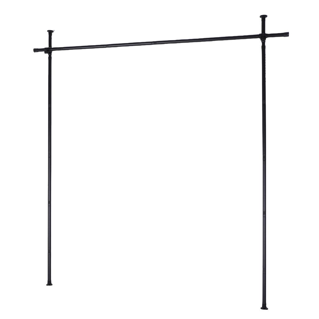Room Divider Curtain Rod Carbon Steel Vertical Tension Rod for Room Separation   Partition Space Separator Curtain Stand