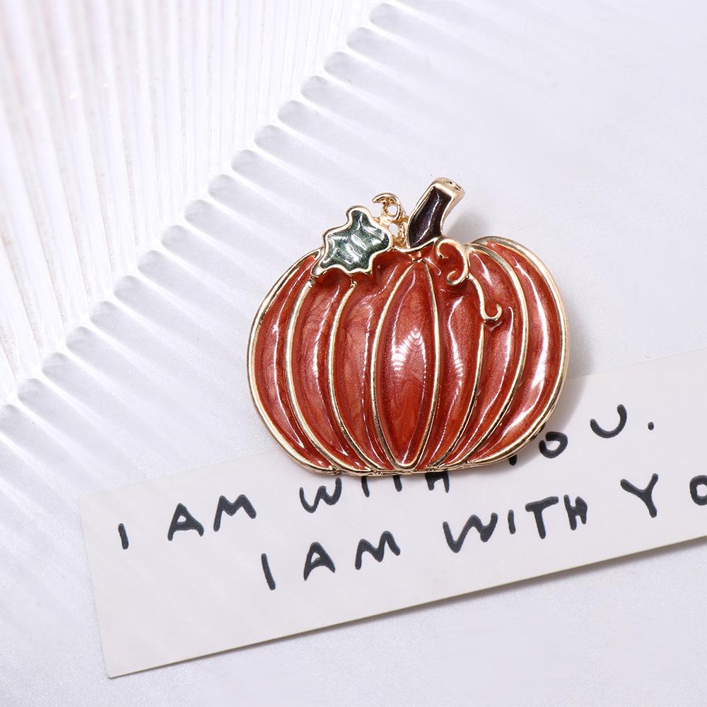 High End Creative Fashion Jewelry Halloween Festival Women Brooch Pumpkin Lapel Pins Suit Brooch Corsage Pin