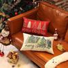 30x50cm Christmas Pillowcase Xmas Tree Pillow Cover Linen Throw Pillow Case Snowmen Letter Decorative Cushion Cover For Sofa