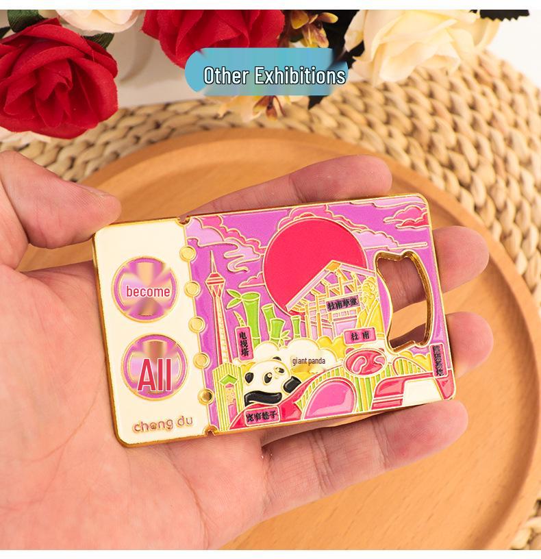 Bijie City Cultural Metal Refrigerator Magnet - New 2025 Style