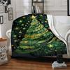 1pc Christmas Tree Decorations Blanket, Lightweight Flannel Throw Blanket for Sofa, Bed, Travel, Camping, Living Room, Office, Couch, Chair, and Bed