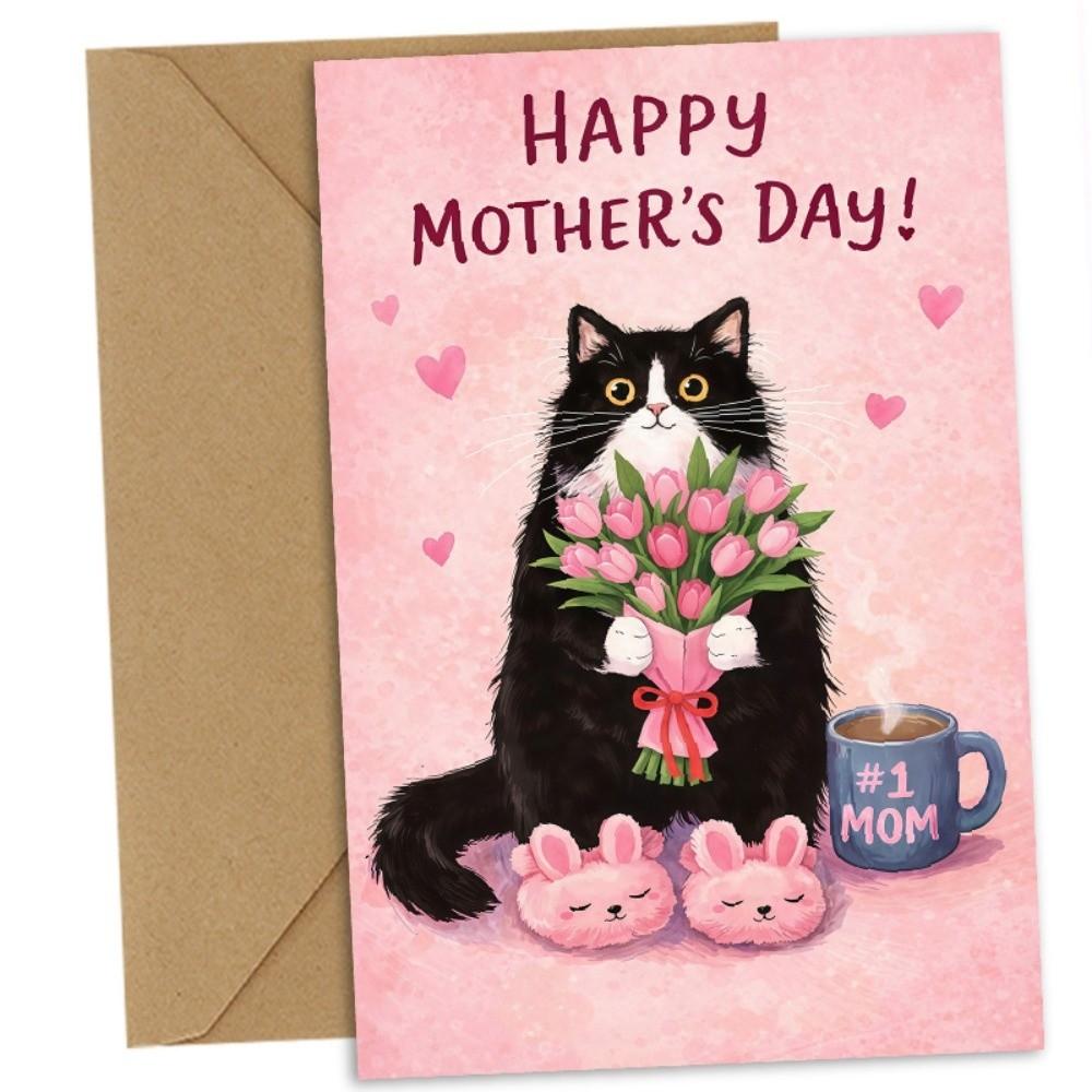 

Blessing Message Mother s Day Greeting Card with the Words Whimsical Card Happy Mother s Day StyleA