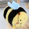 Plush Cute Bee Cartoon Doll Keychain Pendant For Backpack Ornament And Kids Gift