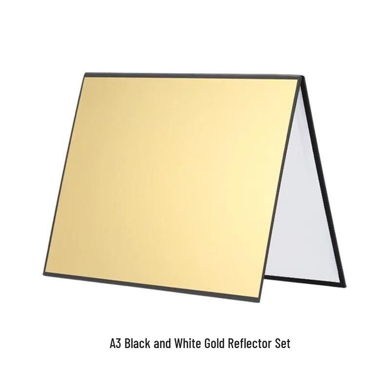 A3 Foldable Photography Reflector Fill Light Board - Black, White, Silver Card