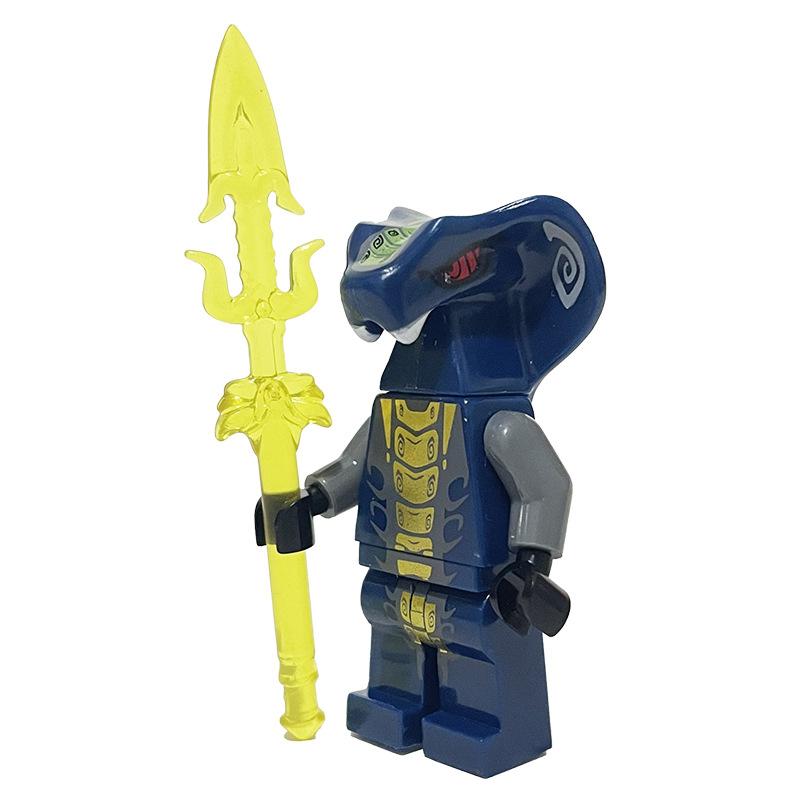 Ninja Warrior Superhero Doll With Weapon Single Building Block Assembly Toy