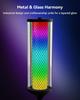 RGBICW Floor Lamp with Glass Shade, Color Changing LED, Music Sync, Smart App & Remote Control, 16M Colors for Bedroom, Living R