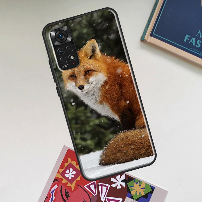 Cute Fox In Autumn Case For Xiaomi Redmi Note 14 Pro 13 12 11 10 15 Pro Plus Redmi 15C 13C 12C 10C 14C 15 Cover