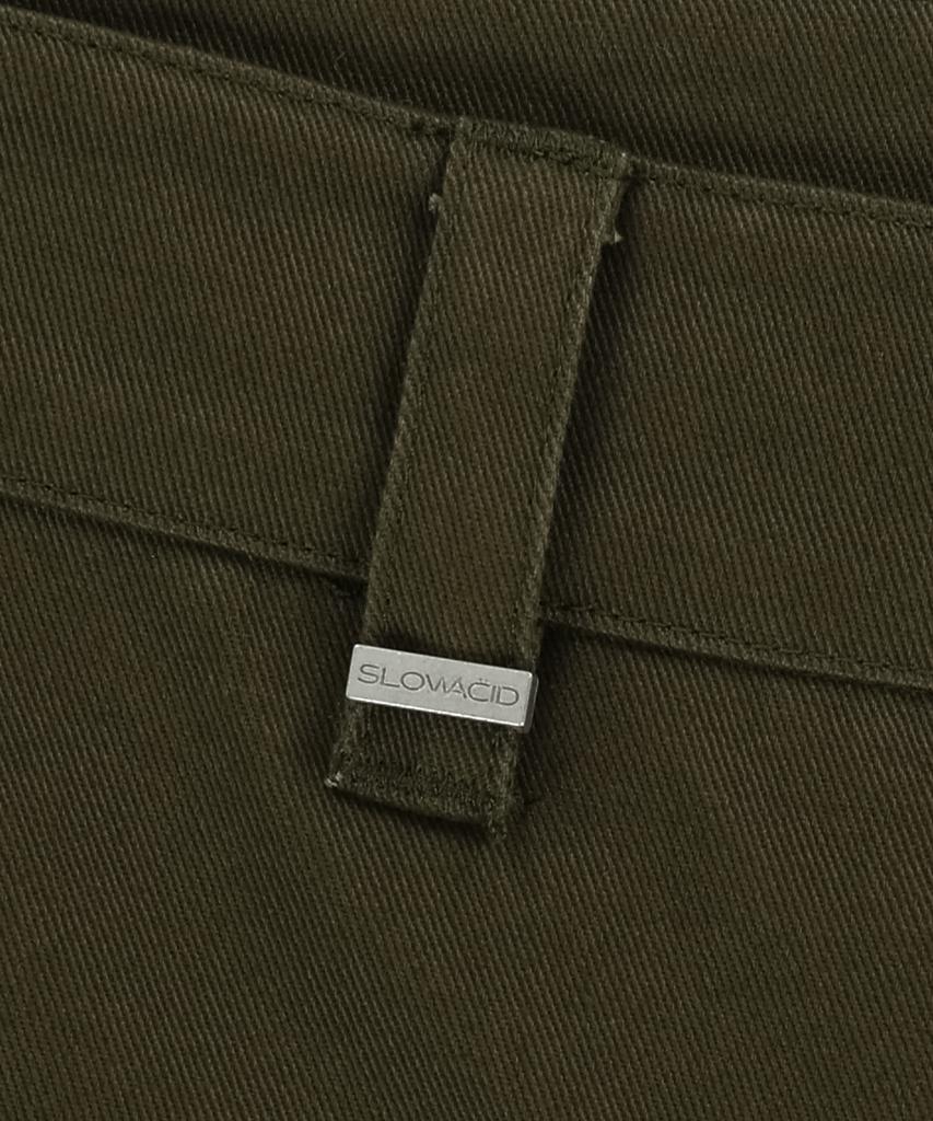 SLOWACID Out-Pocket Bermuda Cargo Cotton Shorts [Khaki]