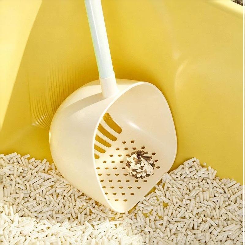 Cat Litter Scoop BPA Free Non Stick Long Handle Shovel Safe Non Toxic Pet Cleaning Tool for Cat Litter Box