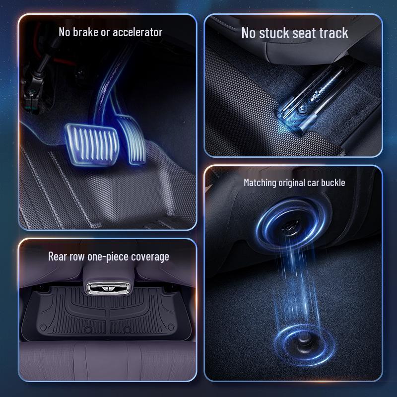 Leapmotor B01 TPE2026 Floor Mats: Custom Five-Seater Car Interior Carpet Accessories