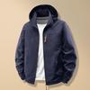 Men's Windproof Hardshell Jacket for Outdoor Hiking, Lightweight Spring and Fall Rain Jacket