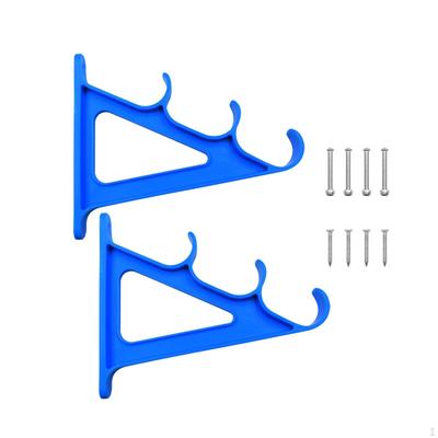 2 Pack Fishing Rods Wall Mounted Storage Rack Adjustable Space Saving Portable Easy To Install , for