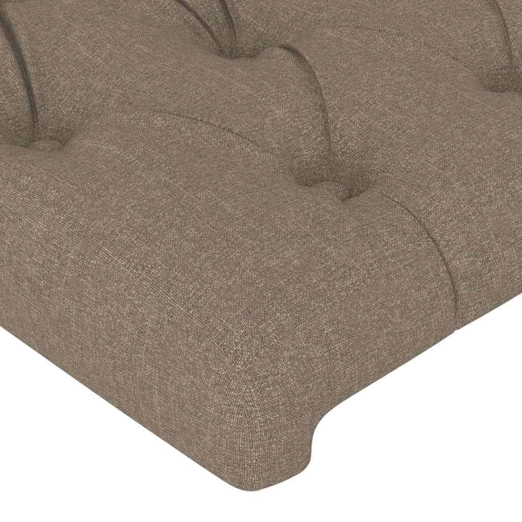 Vidaxl Zagłówek Do Łóżka Z Led, Taupe, 183X16X78/88 Cm, Tkanina