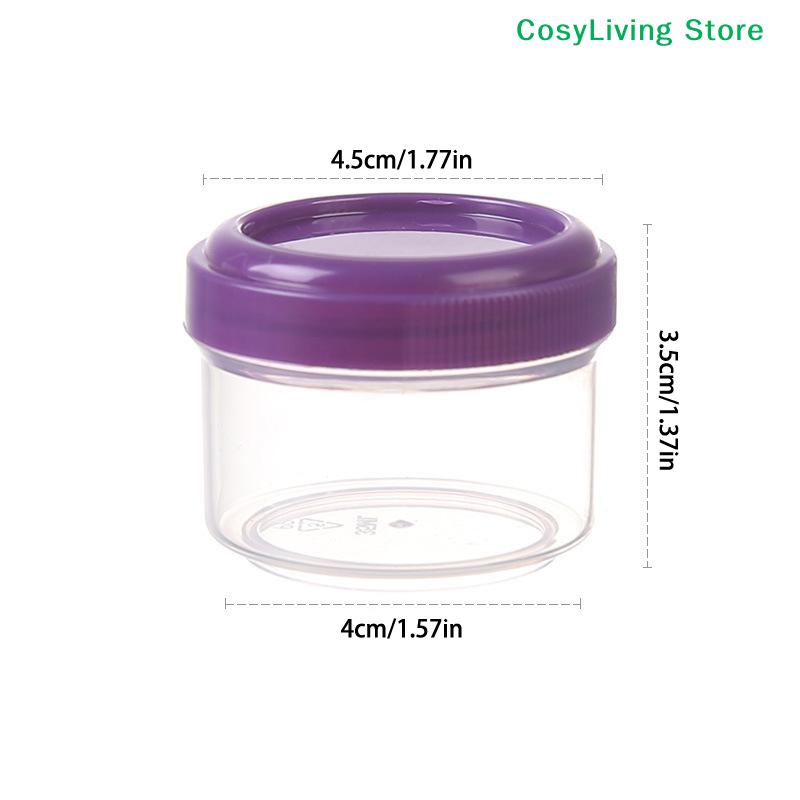 4Pcs 35ml Salad Dressing Containers With Lid To Go Plastic Twist Top Sauce Condiment Container Lunch Box Accessories