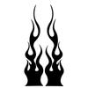 DIY Flame Vinyl Decal Sticker Waterproof For Car Motorcycle Replacement Part