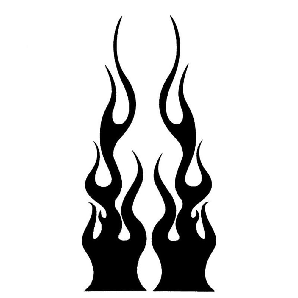 DIY Flame Vinyl Decal Sticker Waterproof For Car Motorcycle Replacement Part