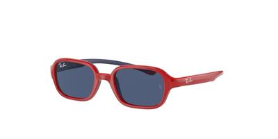 Sunglasses RUBBER BLU 39 RJ9074S RED ON [Ray-Ban] (Red)