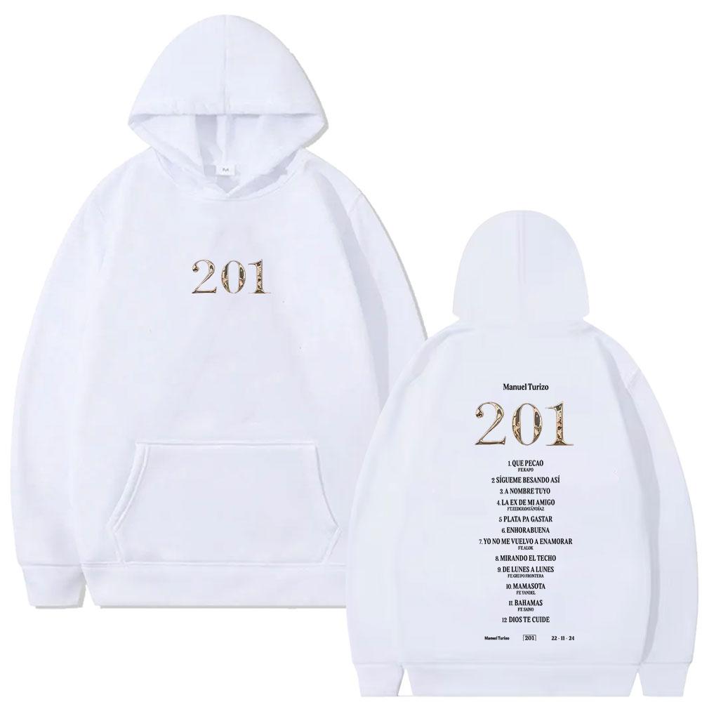 Rapper Manuel Turizo Album Graphic Hoodie Men Women Fashion Music Sweatshirt Man Casual Retro Oversized Hoodies