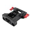 Camera Base Plate with 15mm Rod Rail Clamp Aluminum Alloy Multipurpose Tripod Baseplate for Camera Video Rig