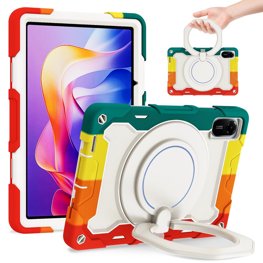 For Xiaomi Redmi Pad 2 Case with Kickstand PC + Silicone Shockproof Rugged Tablet Cover