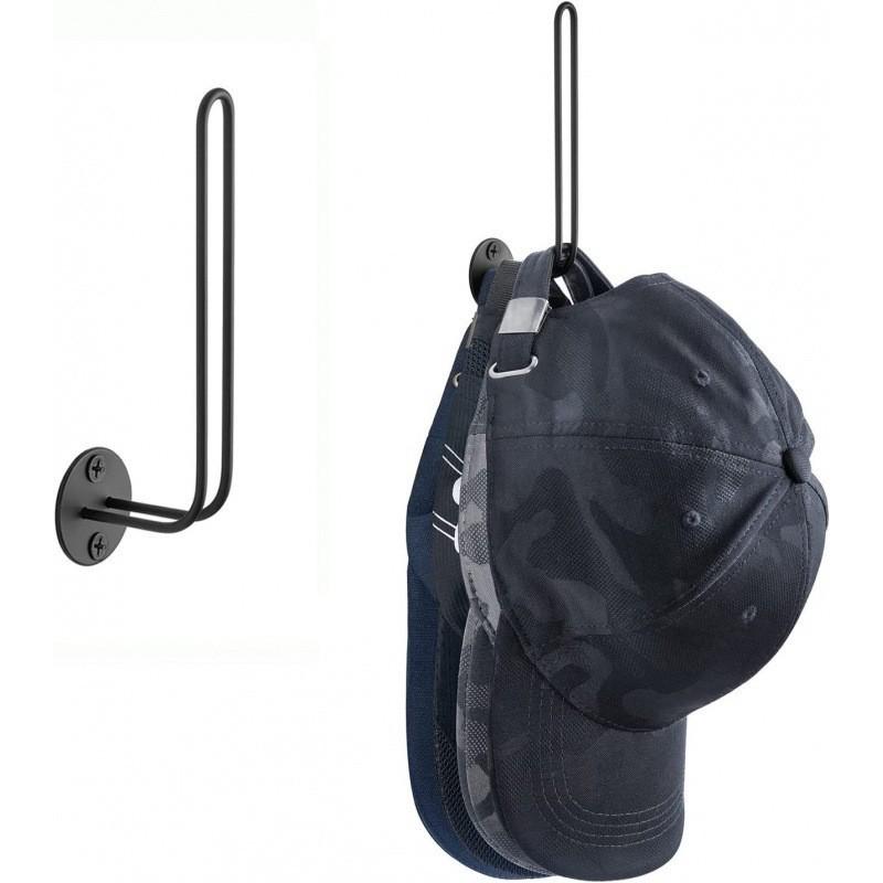 Wall-Mounted Metal Baseball Cap Storage Rack - L-Shaped Iron Wire Hat Holder