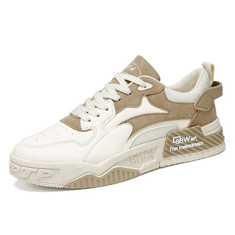 

Модная мужская обувь для доски, уличная повседневная спортивная обувь для ходьбы, нескользящая дышащая вулканизированная обувь, модная студенческая обувь на толстой подошве 39