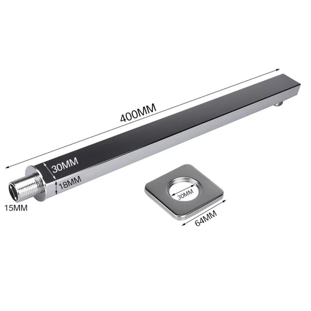 Wandmontierter fester Duscharm G1/2 Verlängerung Wasserzulaufrohre Badezimmerbeschläge