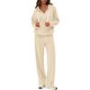Two Piece Sets For Women Casual Loose Long Sleeve Shirts And High Waisted Drawstring Shorts Tracksuit Fall Outfits