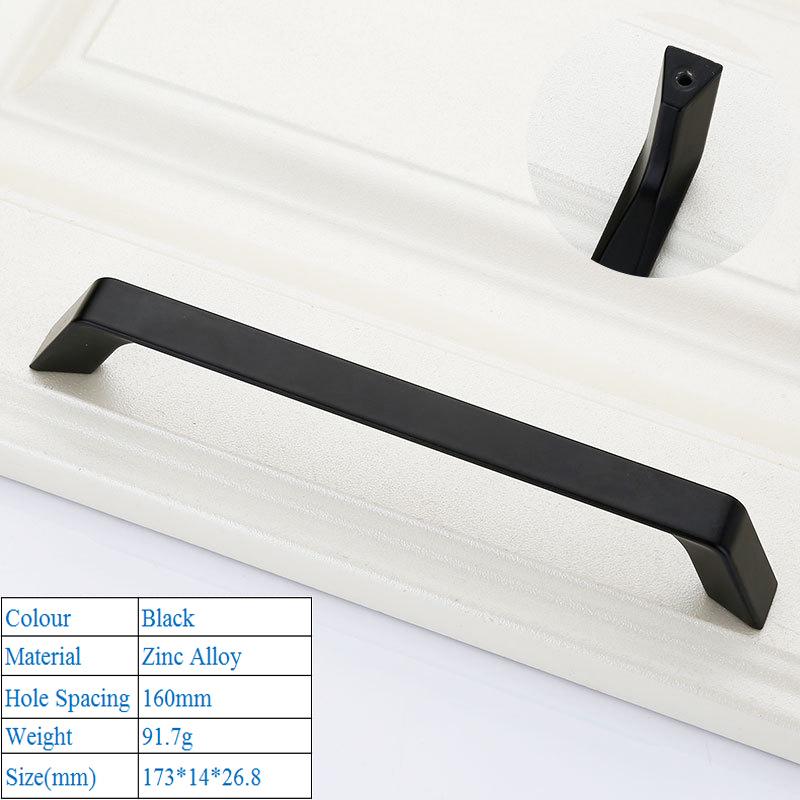 1 PC Modern Simplicity High Grade Decorative Furniture Hardware Bookcase Cabinet Closet Door Handle Zinc Alloy Push Pull Handle