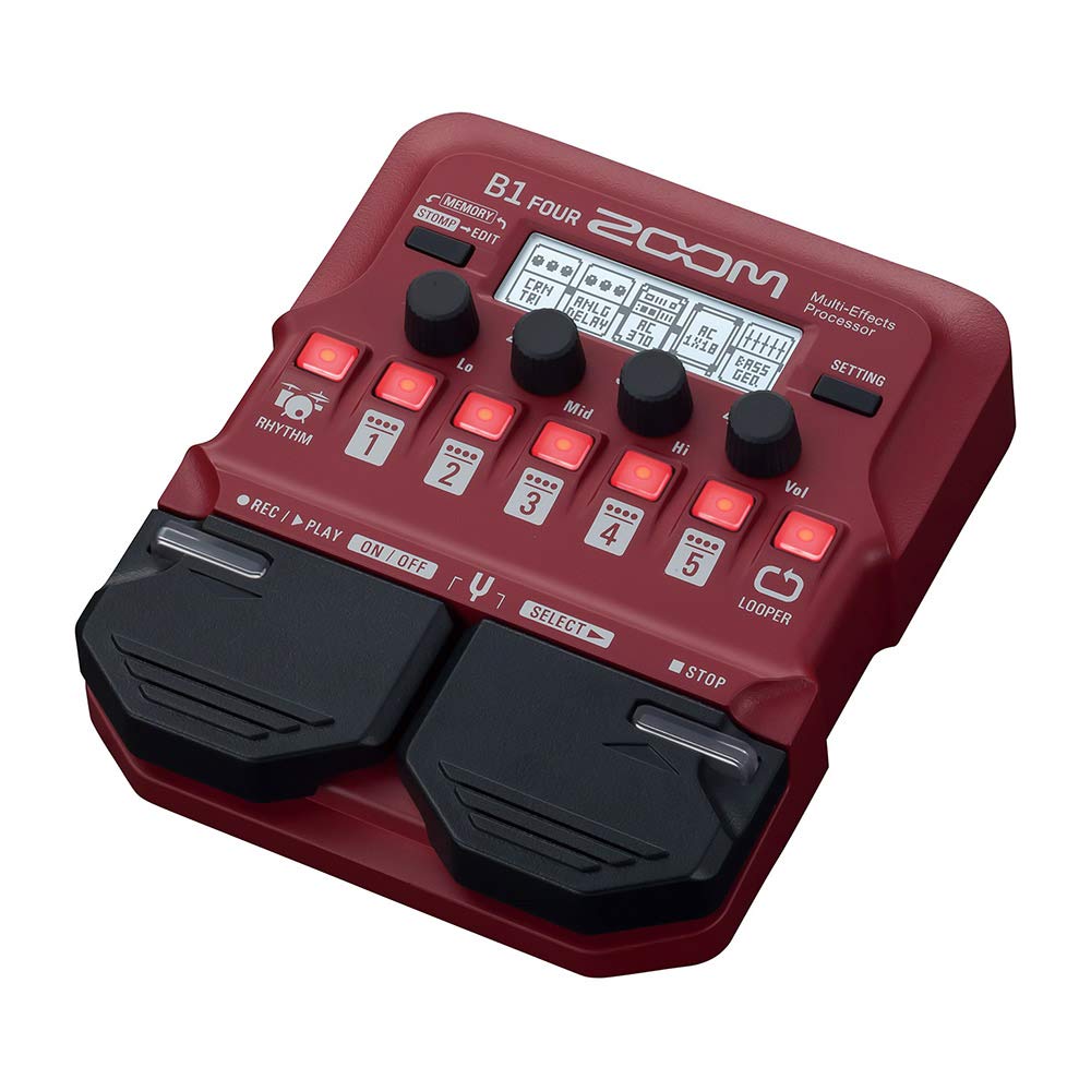 Zoom B1 FOUR Processor with Genuine Adapter Set Multi-Effects