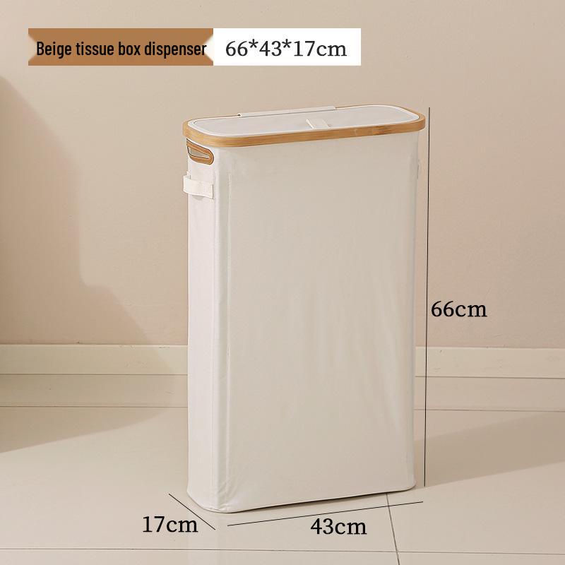 Foldable Waterproof Bathroom Tissue Storage Basket with Lid