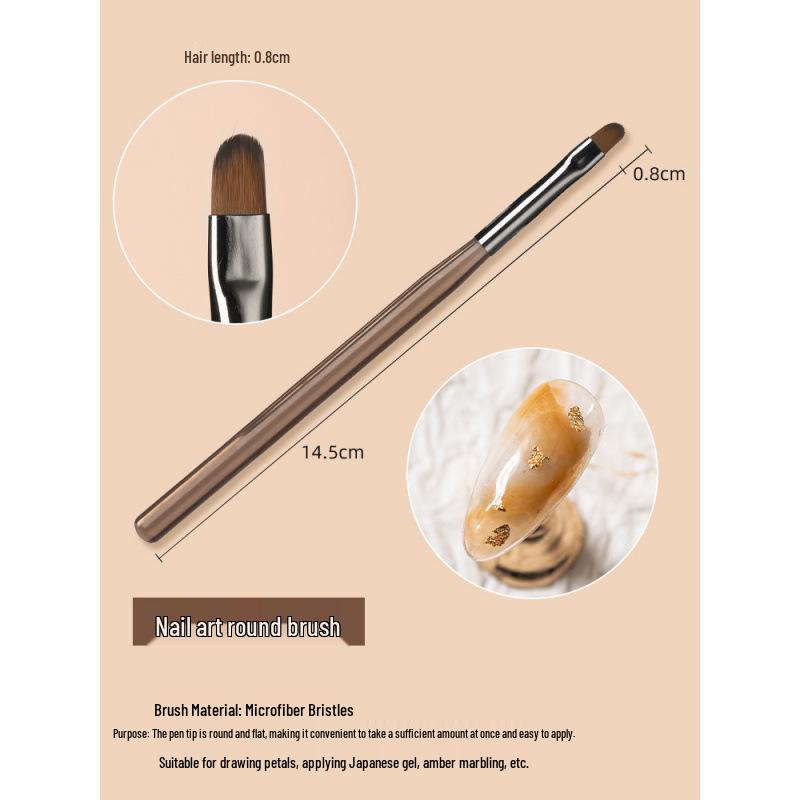 Japanese Professional Nail Art Brush Set: Extra Fine Detail, Gel Polish, and Liner Brushes for Salons