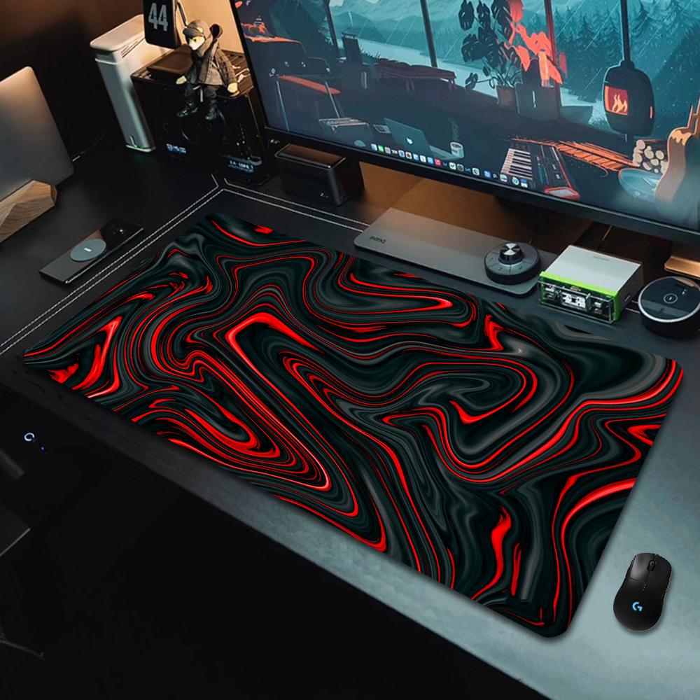 XXL Red Texture Mouse Pad Fashion Design Sakura Mousepad Computer Game Large Table Mat Rubber Anti-Slip Mechanical Keyboard Pads