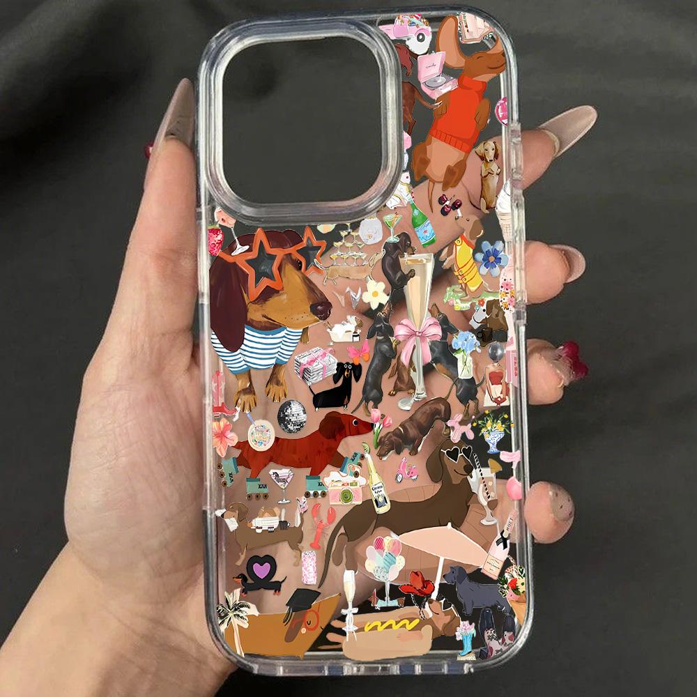 Acrylic Phone Case for iPhone 11 12 13 14 Pro 12 14 16 Pro Max for Samsung A16 A36 A56 S24 FE High-quality Painted Anti-fall Mobile Phone Case
