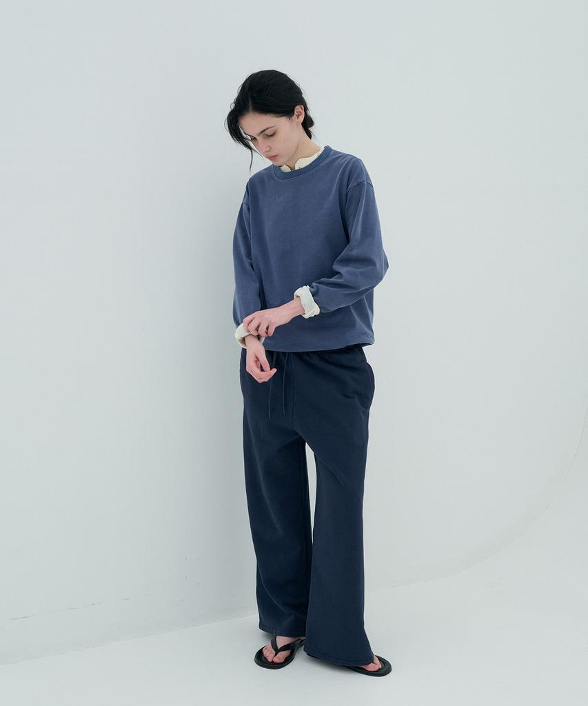 Jeonggamseutyudio Pigment Dyed Round Neck Long Sleeve_4 Color