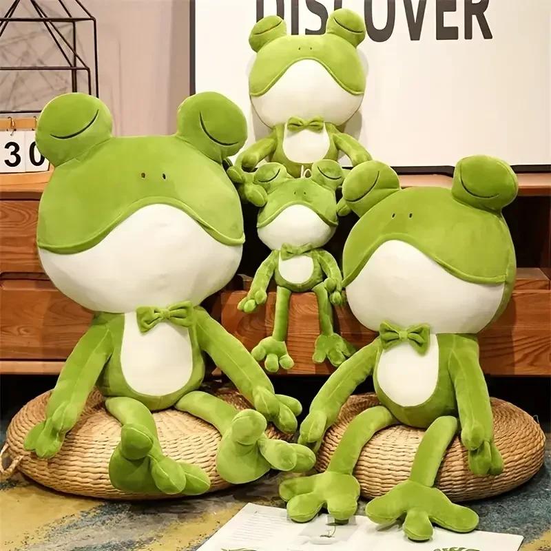 Soft Frog Plush Stuffed Animal Long-Leg Plush Frog Doll Cute Stuffed Frog Plushies Gift for Kids Plush Frog Decor Po Prop