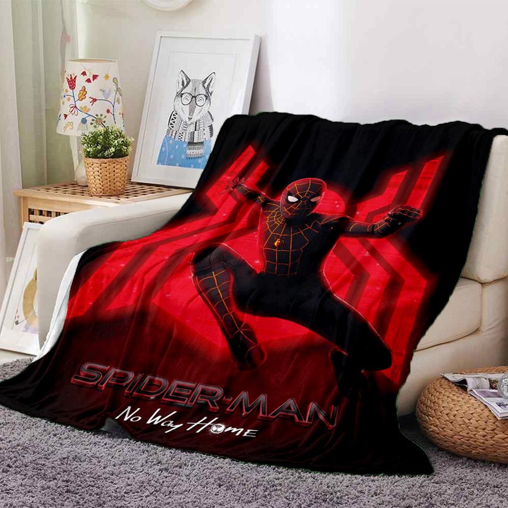 Spiderman No Way Home Blanket Soft Throw Blanket For Home Bedroom Bed Sofa Travel Office Solid Christmas Blanket