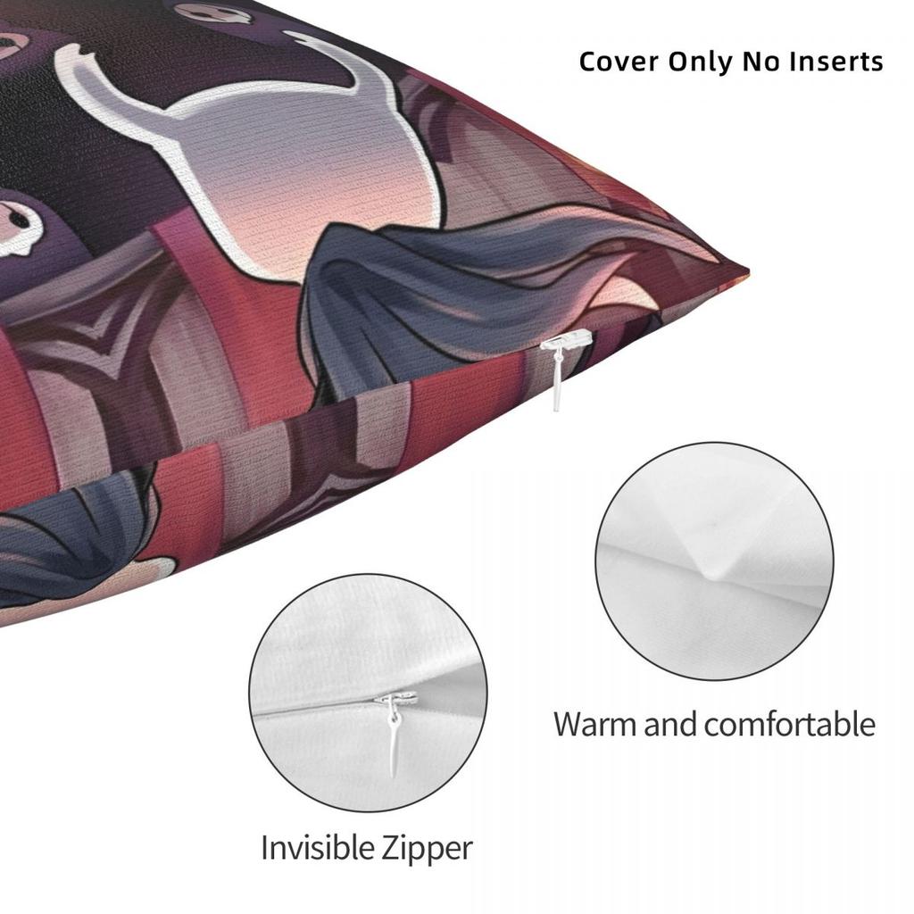 Decorative Pillowcase Hollow Knight Funny Games Accessories Sofa Throw Pillow Case Cover Zipper Multi-Size