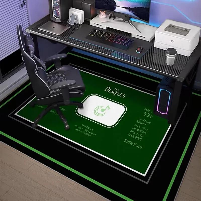 Alfombra de Marca de Moda para Sala de Juegos Decoración de Habitación Silla Gaming Silla de Estudio Silla de Ordenador Alfombra Insonorizada Alfombra Decoración del Hogar