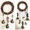 Witch Bell Door Handle Hanger Wiccan Wind Chime Bohemian Home Room Decoration with Protective Features for Indoor Use