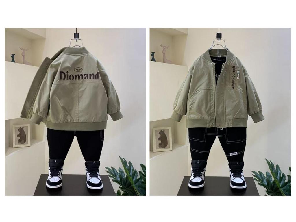 2025 Boys' Fashion Baseball Jacket - Spring/Autumn Thin Top for Kids