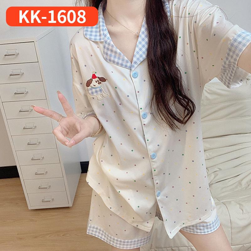 Plaid Long Sleeve Pajama Set with Pants – Spring & Autumn Style, Comfortable Home or Dorm Wear, Suitable for Outdoor Use