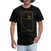 Golden Ratio Fibonacci Spiral Men's T-Shirt