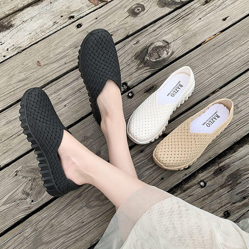 Light casual weaving light sports casual cool slippers foreign trade flat sandals women's 2025 summer and autumn new