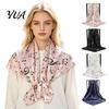 Versatile Bag Ribbon Women Satin Square Scarf, 35"x35" Large Musical Note Printed Print Shawl Neck Silky Neckerchief Wrap, Multifunctional Headscarf