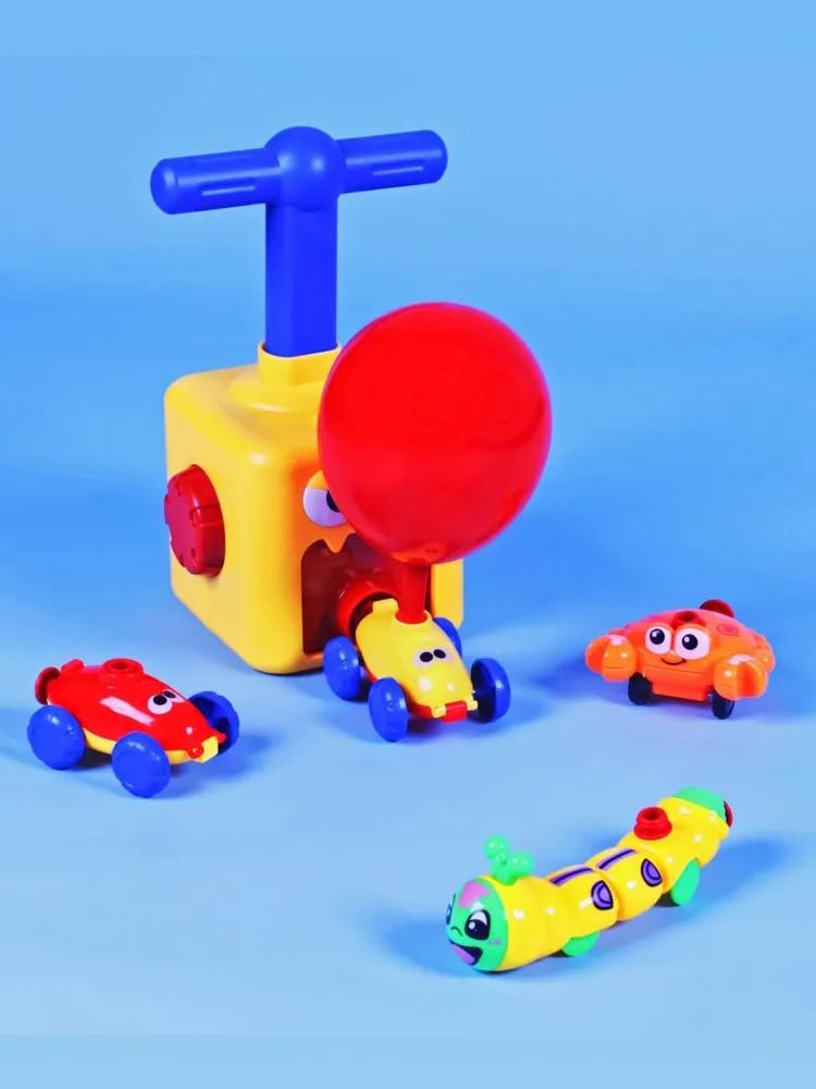 Cartoon Surprise Flying Inertial  Press Power  Car Children's Toy